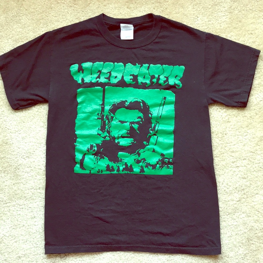 Small, concert, indie, metal tee.